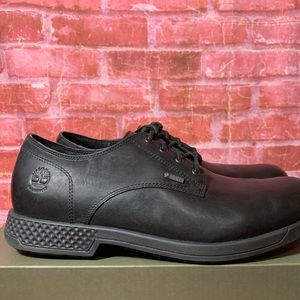 Timberland Men's City Edge Gortex Oxford Shoe Size 9 Black Full Grain A1SN9